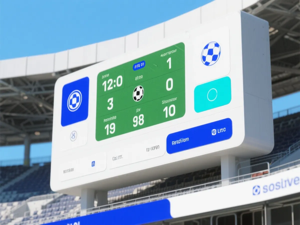 世界杯实时比分与赛程数据面板示意图