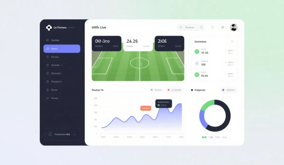 实时比分数据面板示意图